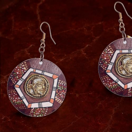 Image of Handcrafted Tribal Wooden Earrings Collection for Women - Butterfly, Princess & Modern Geometric Statement Designs