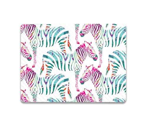 Image of MightySkins Carbon Fiber Skin Compatible with Microsoft Surface Laptop Go 3 (2023) Full Wrap Kit - Zebra Mosaic | Protective, Durable Textured Carbon Fiber Finish | Made in The USA