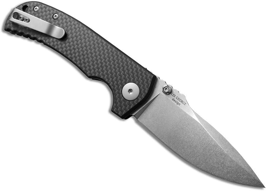 Spartan Blades Akribis Folder Knife Dark Earth Frame Black Carbon Fiber Handles