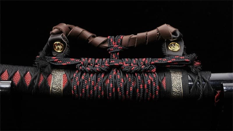 Tachi Japanese Sword 1095 High Carbon Steel Clay Tempered Full Tang Sharp-Ryan1143