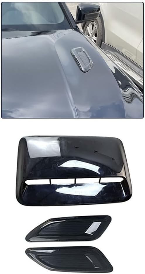 Car Air Flow Intake Hood Scoop Vent Bonnet Decor Cover Center Side Air Outlet Hood Auto Exterior Replacement Parts Universal B, 500412874A2