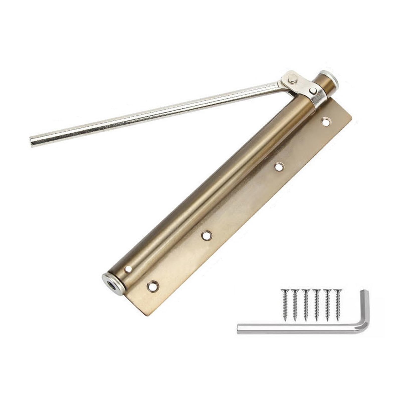 SWENEEN Adjustable Door Closers Surface Mounted Automatic Stainless Steel Spring Closing Door Closer Fire Rated Door Stopper Hardware Easy For Home Commercial Use (Green Bronze),Green Bronze
