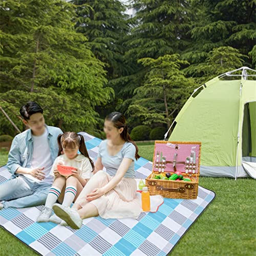 Cobertor de piquenique ao ar livre KANBUN tapete de piquenique extra grande com forro para acampamen