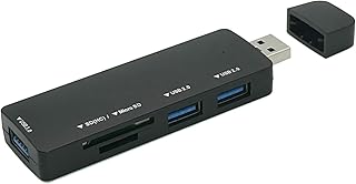 Docking Station, Heavy Duty USB Port Expander 5 in 1 Display Multiport Adapter, USB C Hub Multiple Adapter 3 USB Port+2 TF Ports Convenient and Stable for Laptop