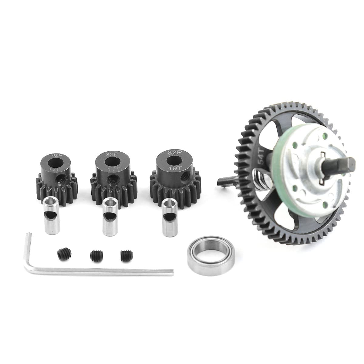 Kit De Montagem Diferencial Rc 52t Gear 15t 17t 19t Pinhões