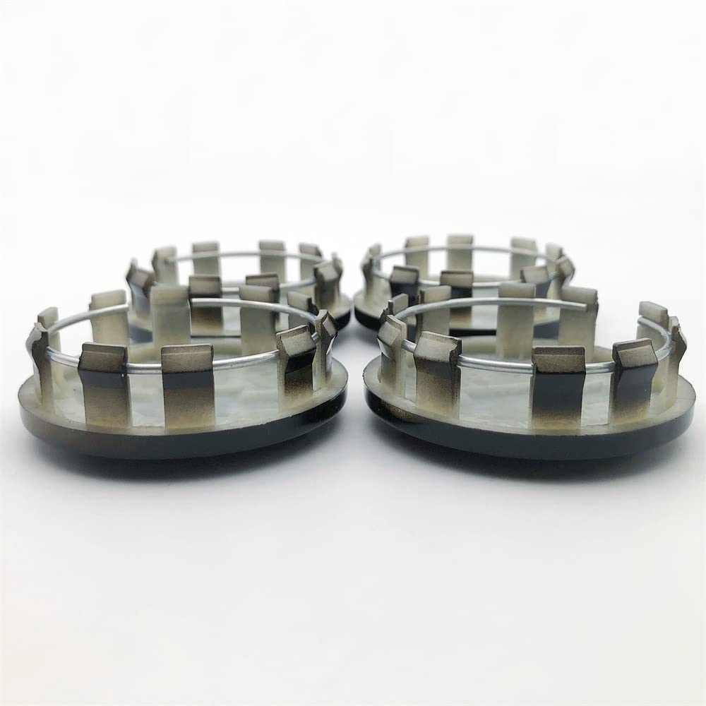 Forten KingdomForten Kingdom 4PCS 63mm Black and Gold Bowtie Custom Plastic Wheel Hub Center Cap for 2019-2020