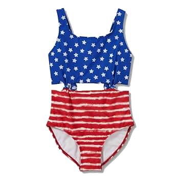 Amazon.com: art class Girls' Knotted One Piece Swimsuit