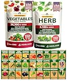 HOME GROWN 70 Variety Vegetable & Herb Seeds 32,000+ USA Non-GMO Heirloom Survival Seeds Garden Kit for Spring, Fall, Winter Indoor & Outdoor Planting Starter Set for Home Gardeners & Preppers