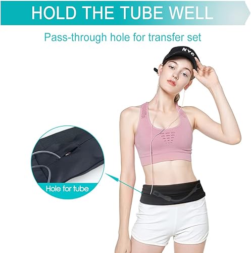 Miniatura 2 de Cómodo cinturón de diálisis peritoneal, soporte para catéter PD con ranuras en la cintura, riñonera para tubo de alimentación, accesorios de clavija