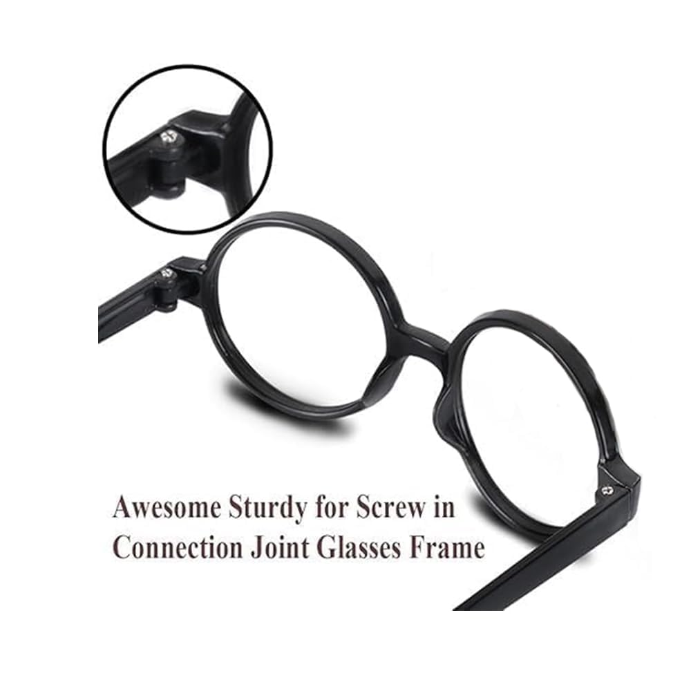 Juego de accesorios para fiestas de mago, lápices mágicos, gafas mágicas con marco redondo sin vasos para fiestas de cumpleaños con decoración mágica, Halloween, recompensas escolares, 12