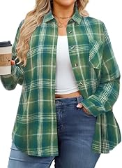 F-02 Green Flannel Plaid Shirt