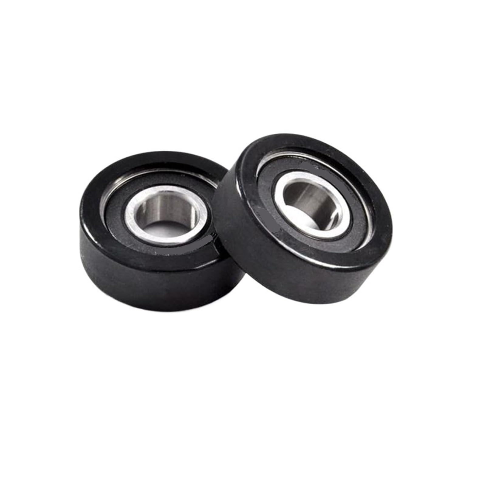 2 rulli rivestiti in PU diametro esterno 43 mm con cuscinetti 6202RS 15x43x15 PU620243-15 pulegge rivestite in gomma morbida poliuretanica