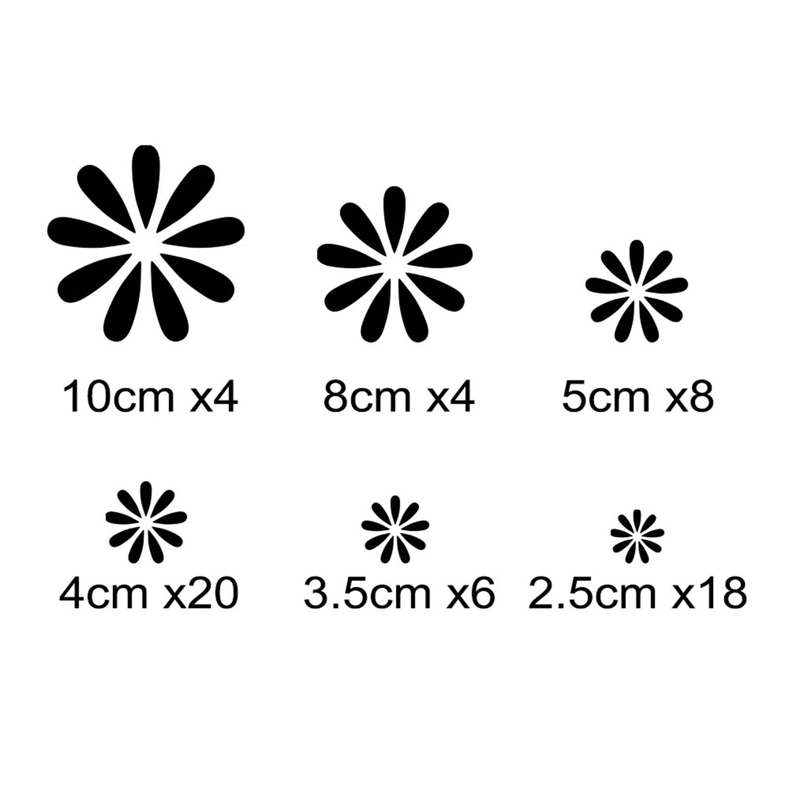 Flower Graphics DIY Winylowe naklejki samochodowe, pasujące do Audi VW Ford BMW Toyota Peugeot Mercedes Benz Renault Universal Tuning