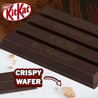 Kit Kat 4 Finger Dark Milk Chocolate Bars, 24 x 41.5 g