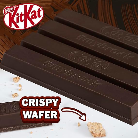 Kit Kat 4 Finger Dark Milk Chocolate Bars, 24 x 41.5 g