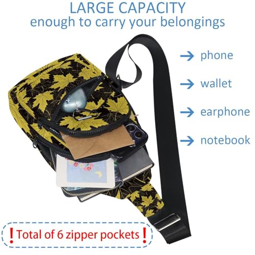 Bolso bandolera cruzado multicolor para hombre y mujer, mochila compacta de viaje y senderismo 6