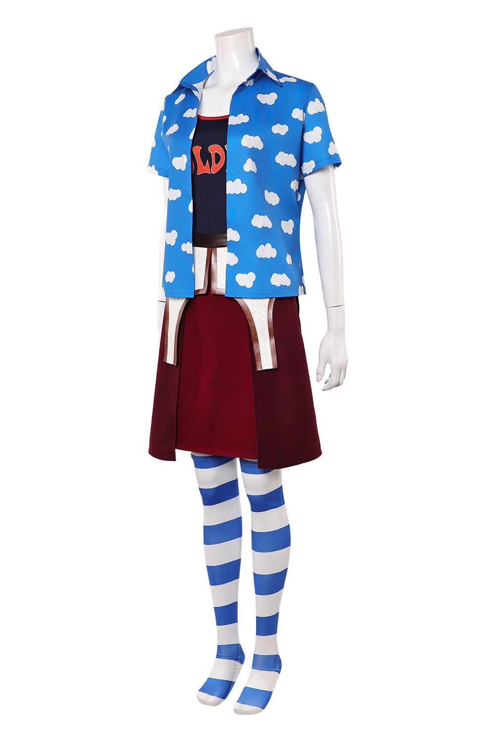 Anime Cosplay Mujer Vestido Sombrero Traje Camisa Goldenweek Cosplay Disfraz Carnaval Halloween