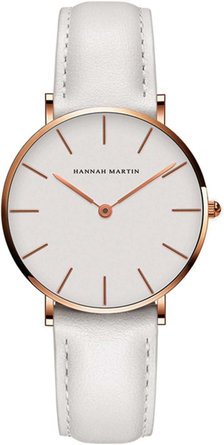 Fashion Women Watches Minimalist Wrist Watch Quartz Analog Bracelet Watch with Leather Strap
