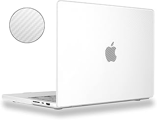 حافظة حماية من يوسويل للابتوبس بتصميم صلب مصنوعة من البلاستيك الصلب بلون فروستد شفاف