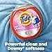 Tide Power PODs + Downy Laundry Detergent Pods, 45 Count, Soft Boosters + April Fresh