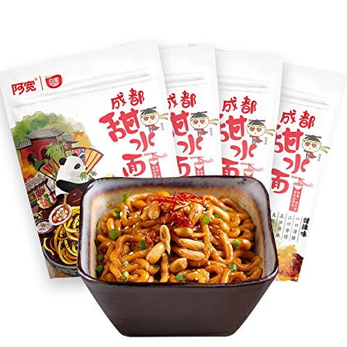 [Pack of 4] Instant Noodle Sweet Spicy Noodle 阿宽成都甜水面 - 270 Gram