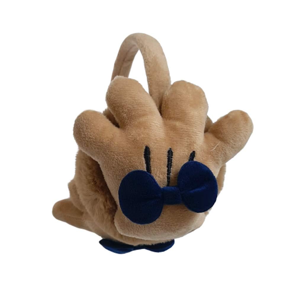 Random BOW Hand Ear Animal Face 1Cute Fluffy Ear Muff for Women Plush Foldable Warm Fluffy Earmuffs Kids Winter Ears Faux Fur Plush Earmuffs Girls Boys Cold Weather Ear Warmer-image-4