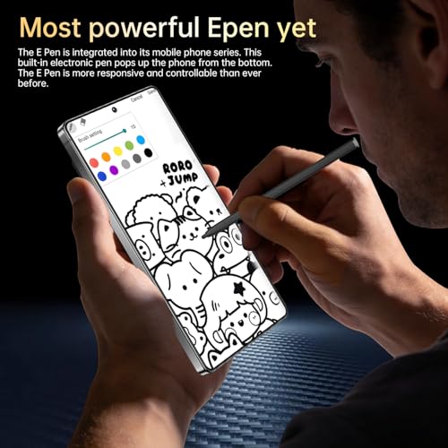 Image of SZV 26 Ultra Unlocked Cell Phone,16+1TB 5G Unlocked Phone, Built in Pen Android 15 Battery 7000mAh 6.99 inch HD Screen Smartphone, Dual SIM /Face ID /Fingerprint Lock /GPS (Black, 16+1TB)