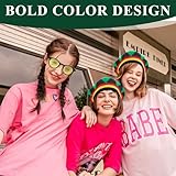 Belligern 3 Pcs Rasta Set, Knit Rasta Hat Jamaican Dreadlocks Wig with Yellow Glasses and Braided Bracelet, Funny Hats for Adults for Parties, Cosplay, Masquerade - Image 5