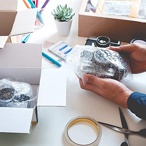 Luftpolsterfolie, recycelte Luftpolsterfolie, Luftpolsterfolie für Umzüge, Verpackungen und Boxen, Luftpolsterfolie für Verpackung, m-office (50 cm x 5 m, 3 Stück)