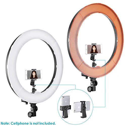 Neewer 18-inch SMD LED Ring Light Dimmable Lighting Kit with 78.7-inch Light Stand, Filter and Hot Shoe Adapter for Camera Photo Studio LED Lighting Portrait YouTube Video Shooting (No Carrying Bag)