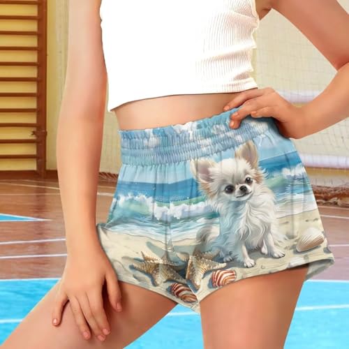 Kids Athletic Shorts for Girls Size 3-16 Running Shorts with Pocket3