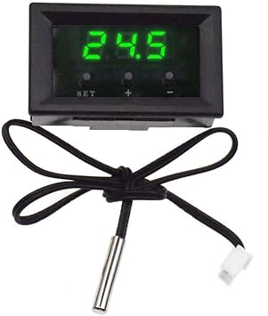 Reland Sun DC12V W1209WK Digital Thermostat Temperature Control Smart Sensor Waterproof NTC Sensor green 12V
