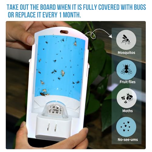 Osvdo MWD-004 Flying Insect Trap, Indoor Plug-In Fly Trap For Home, Mosquito Killer Indoor Gnat Moth Catcher thumb #1