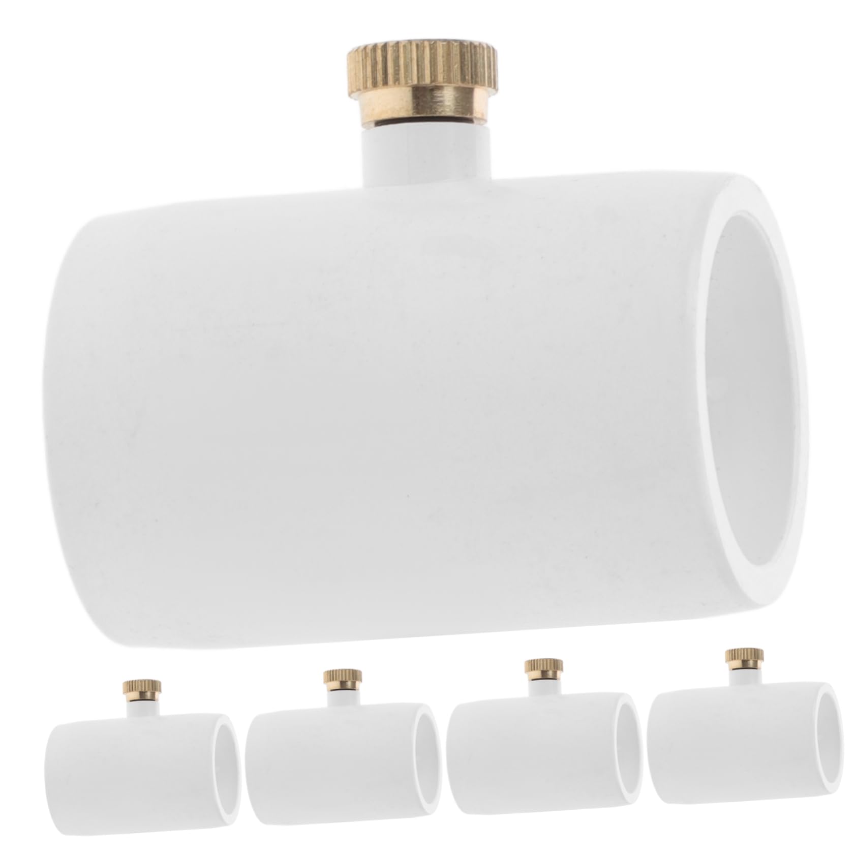 Parliky 5pcs 1/2 PVC Misting Nozzle Nozzle Sprayer Connector for Gardening Irrigation Outdoor Misting Cooling System Mist Nozzle Replacement