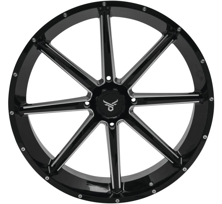 Quadboss 608593 Slicer Wheel - 24x7-4+3-4/156 - Gloss Black/Machined