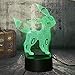 Produktbild LVYONG 3D Optical Illusion Lampe,3D Nachtlicht Pokémon,16 Farbwechsel Mit Fernbedienung Oder Touch,Tragbare Usb Aufladung Oder Batterie,3D Tischlampen, Besten Geschenke Für Kinder.
