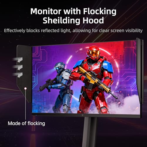 Image of KTC 27 Inch Gaming Monitor 27M1, 1440p 200Hz Computer Monitor with Built-in Sperkers, Up to 210Hz, 2K QHD Fast IPS, Adaptive Sync, 130% sRGB, ΔE＜2, Height Adjustable Monitors with Shielding Hood