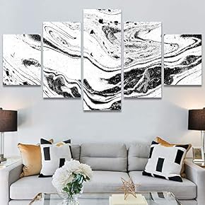 SIGNWIN 5 Panel Canvas Wall Art Modern Art...