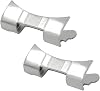 2 Piece Premium Stainless Steel Watch Strap Link Curved End Repair Part 24 mm