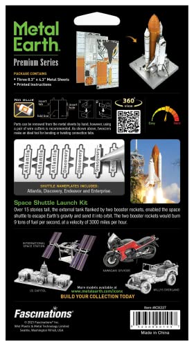 Navette spatiale 3D Metal Earth kit de modelage en métal avec pince