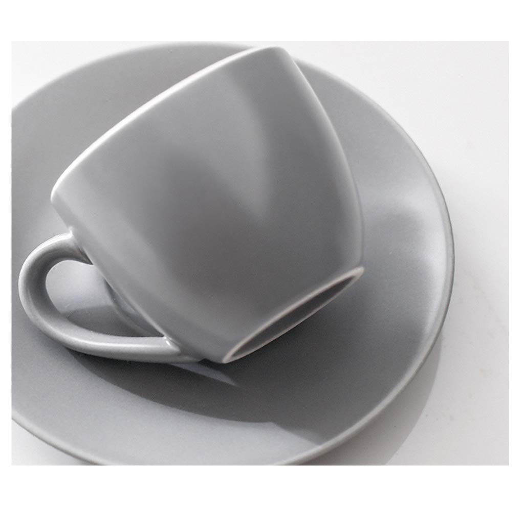 6 sztuk filiżanek nordyckich ceramiczny zestaw do kawy kubek i spodek kubek do kawy popołudniowa herbata zestaw do herbaty (kolor: A)