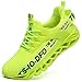 FRSHANIAH Sneakers for Men Slip On Casual Sport Running Shoes Athletic Tennis Walking Shoes Breathable Fashion Gym Runner Jogging Shoes Green Size 7