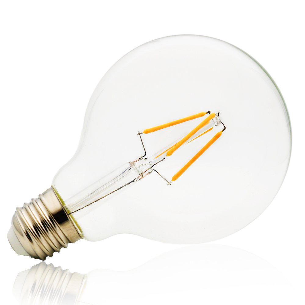 Opakowanie 10 szt. , żarówka LED Edisona G95 kulista żarówka winna 4 W oświetla lampę (E27, AC 220 V, 360 lm) ciepła biel 2200 K ściemniana
