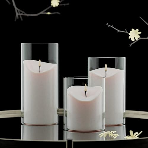 Miniatura 7 de Portavelas de vidrio estilo fanal con extremo abierto, jarrón cilíndrico abierto, pantalla de lámpara de vidrio (múltiples especificaciones)