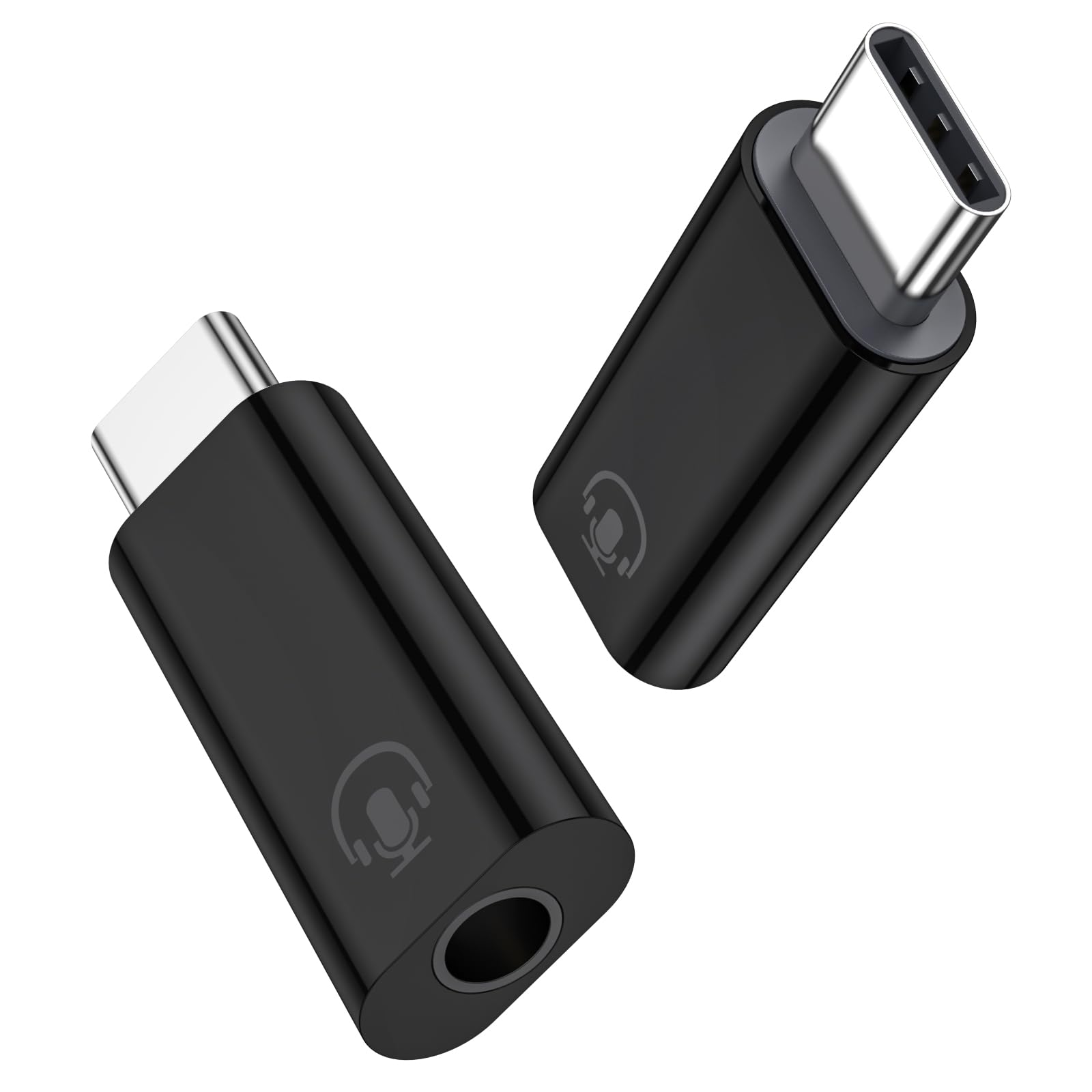 Fidioto 2Pack USB C to 3.5mm Audio Adapter, Black USB C to Headphone Jack Adapter Compatible with iPhone 15 Plus/15 Pro Max/Samsung Galaxy/Ultra/iPad Pro/MacBook/Pixel-image-43