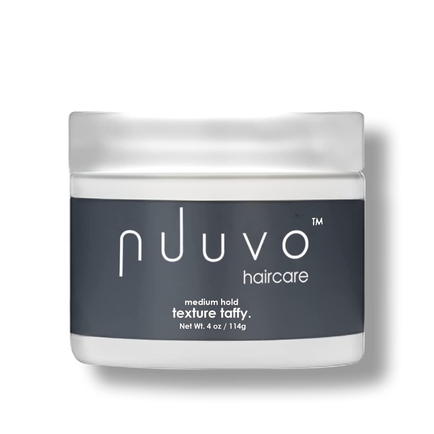 Nuuvo Texture Taffy - 4oz, Lightweight No Residue Unisex Sculpting Pomade Cream for Long Lasting Hold, Matte Finish, Salon-Quality, Plant-Derived Formula, Use on All Hair Types.