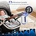 Rechargeable Hands-Free Baby Rocker & Sleep Soother – Portable Vibration Device with 6 Levels, 21 Melodies & Smart Sensor – Fits Most Strollers, Car Seats & Baby Gear, Travel Essential for Newborns