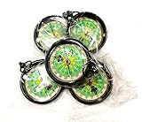 Marine Nautical Store Brújula de Bolsillo náutico con Esfera Verde de 2 cm de latón para navegación