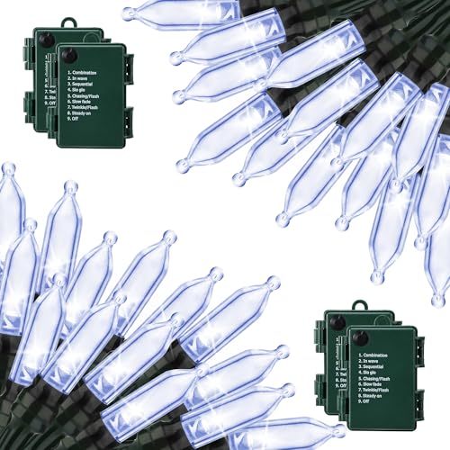 Guirlande lumineuse Noël fil vert 200 LED étanche extérieur intérieur