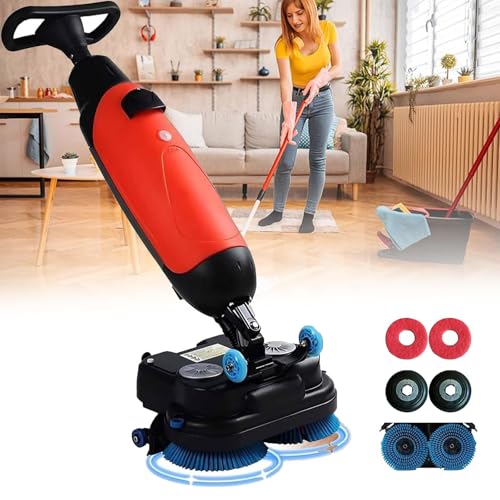 SHAHRYAR Lavasciuga Pavimenti Professionale, 240 Giri/Min, Lavapavimenti Elettrica Leggera, con